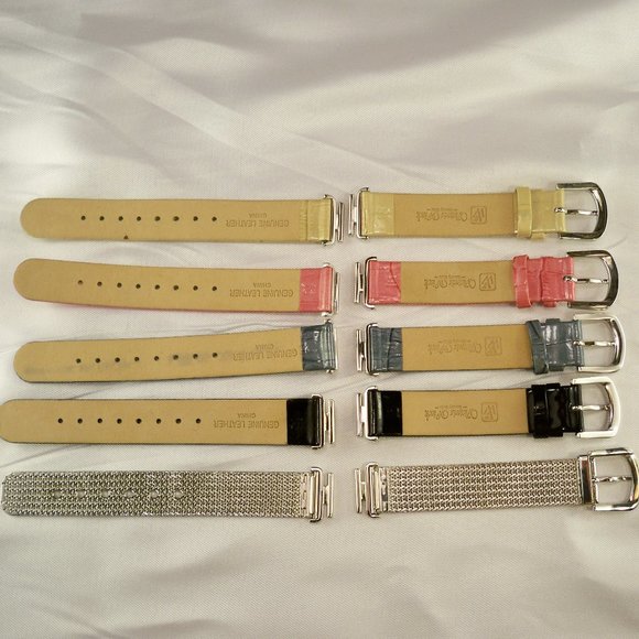 NEW* Victoria Wieck Emerald Cut Stones, 5 Interchangeable Bands Watch main image 6